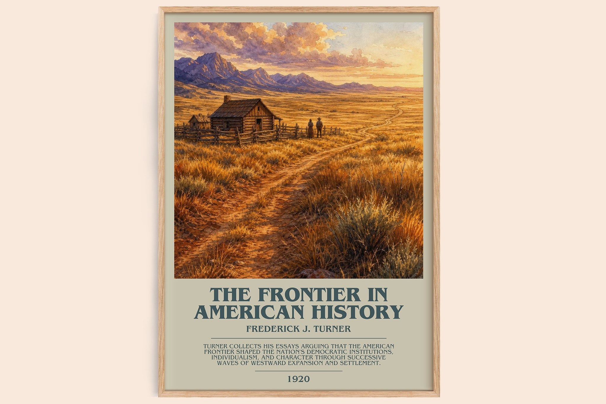 Frontier in American History Bookish Wall Art by Frederick J. Turner