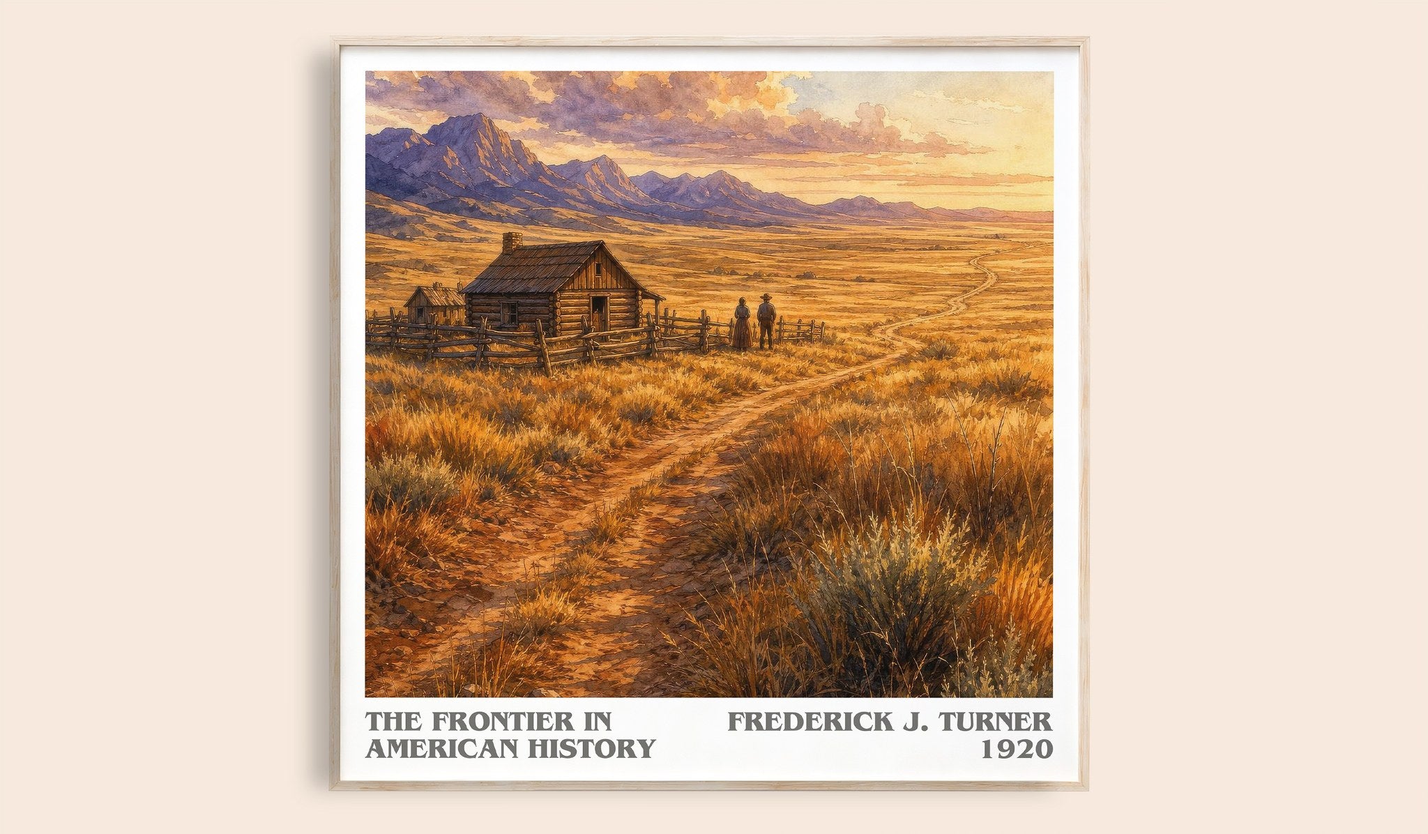 Frontier in American History Literary Art Print by Frederick J. Turner