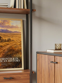 The Frontier in American History book watercolour illustration paper finish options – matte satin gloss