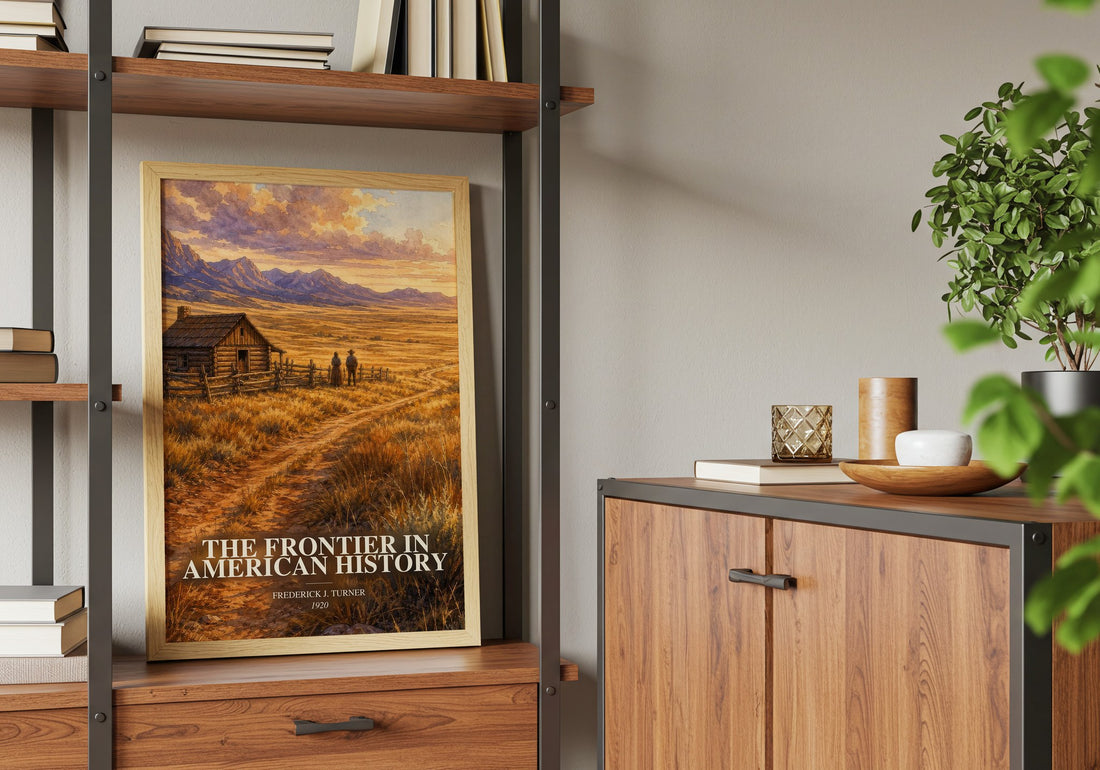 The Frontier in American History book watercolour illustration paper finish options – matte satin gloss