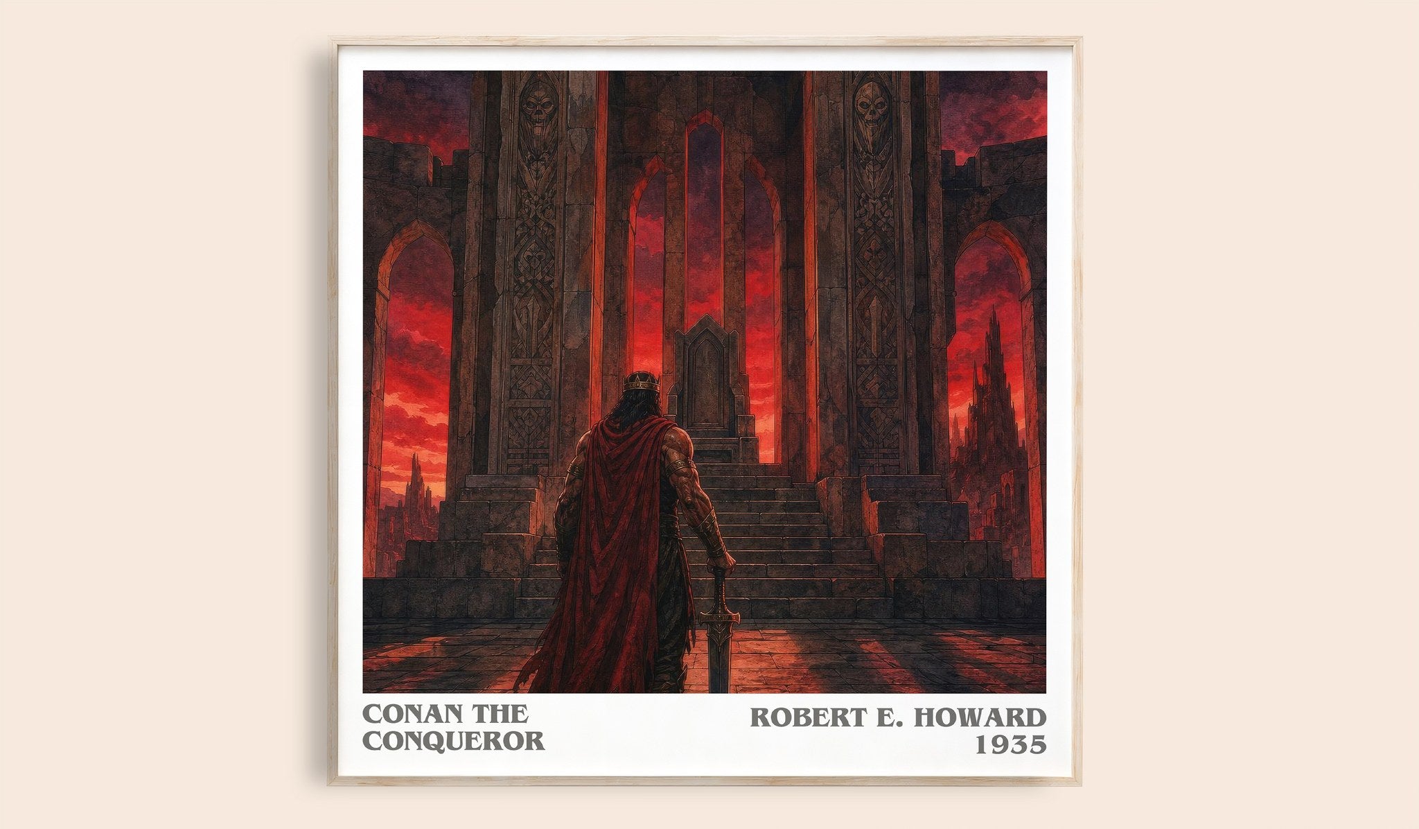 Conan The Conqueror Literary Art Print by Robert E. Howard