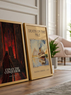 Conan The Conqueror watercolour print framed by window – literary home decor