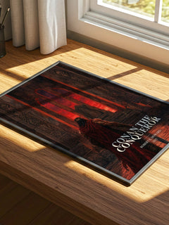 Conan The Conqueror watercolour book poster framed on wall – fantasy wall art