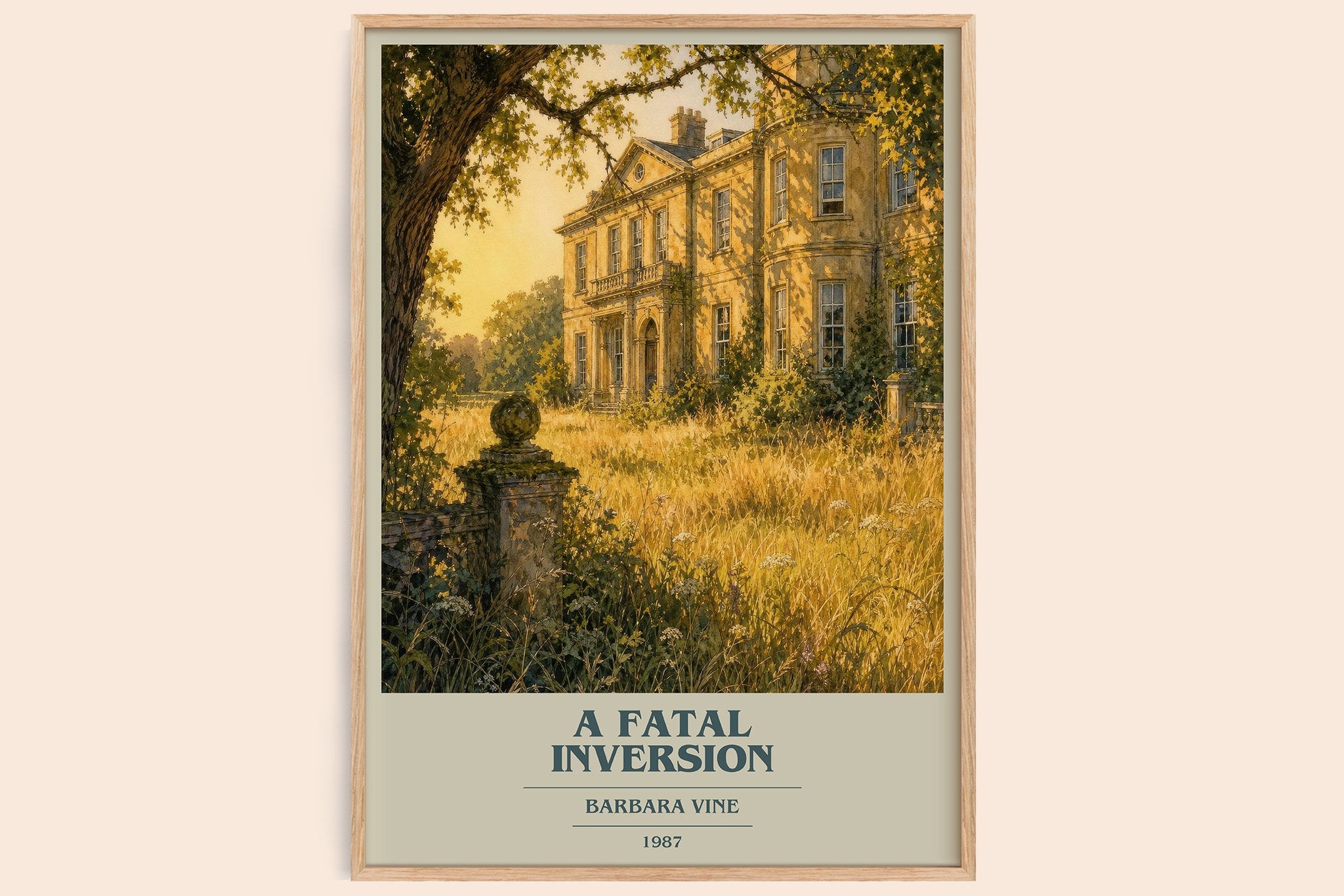 A Fatal Inversion Book Cover Poster by Barbara Vine