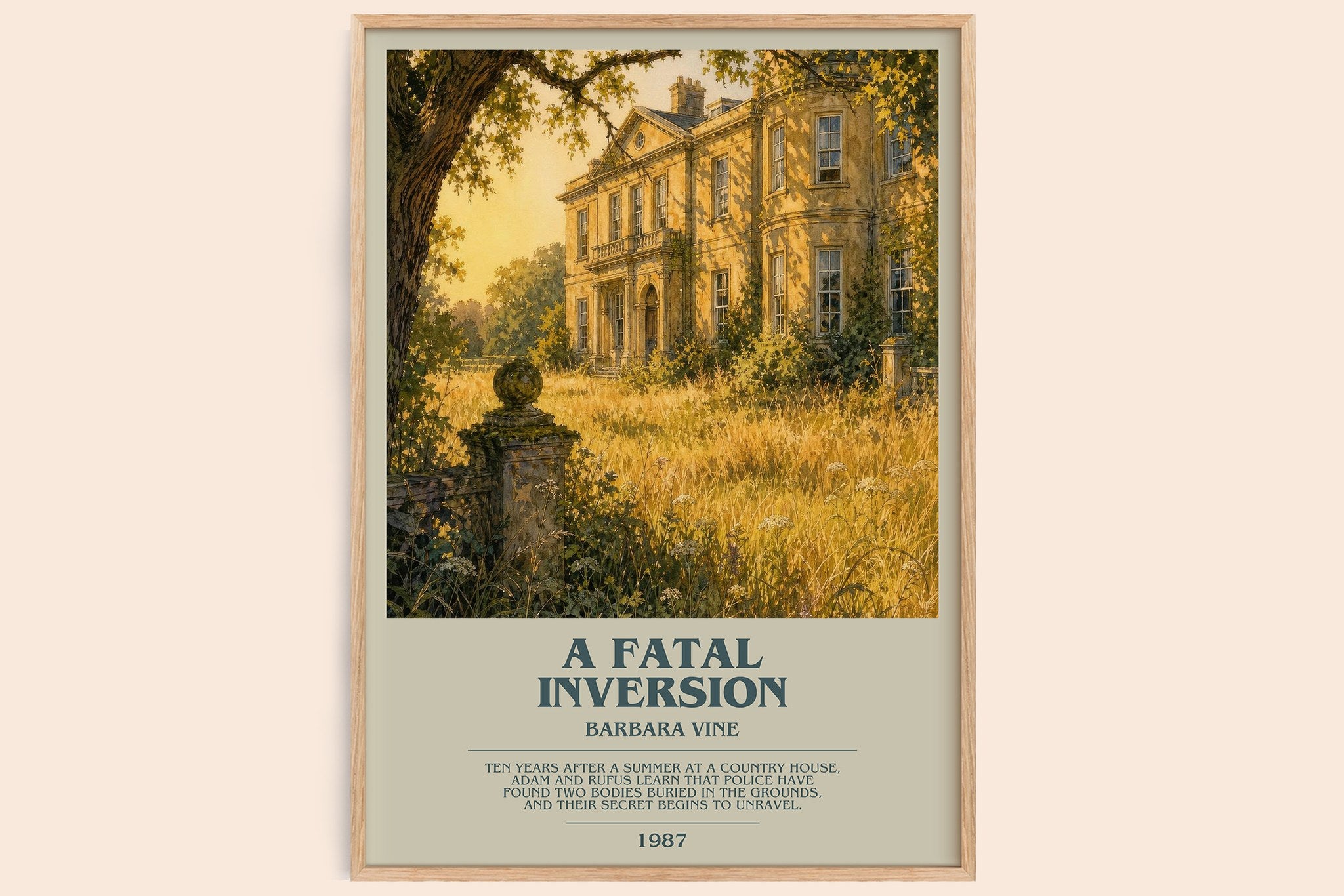 A Fatal Inversion Bookish Wall Art by Barbara Vine