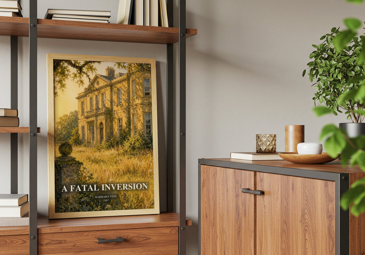 A Fatal Inversion book watercolour illustration paper finish options – matte satin gloss