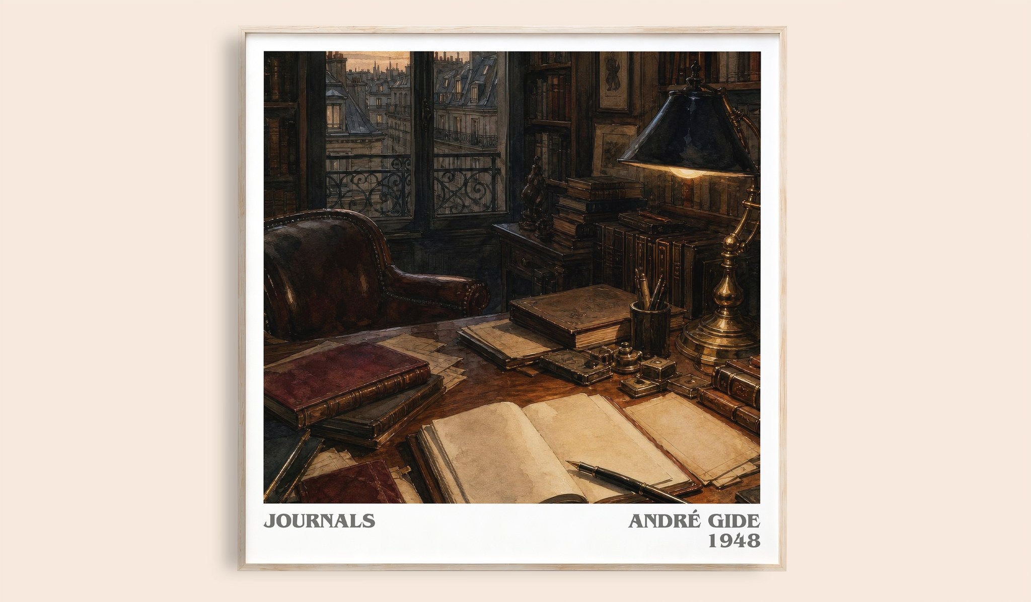 Journals Literary Art Print by André Gide