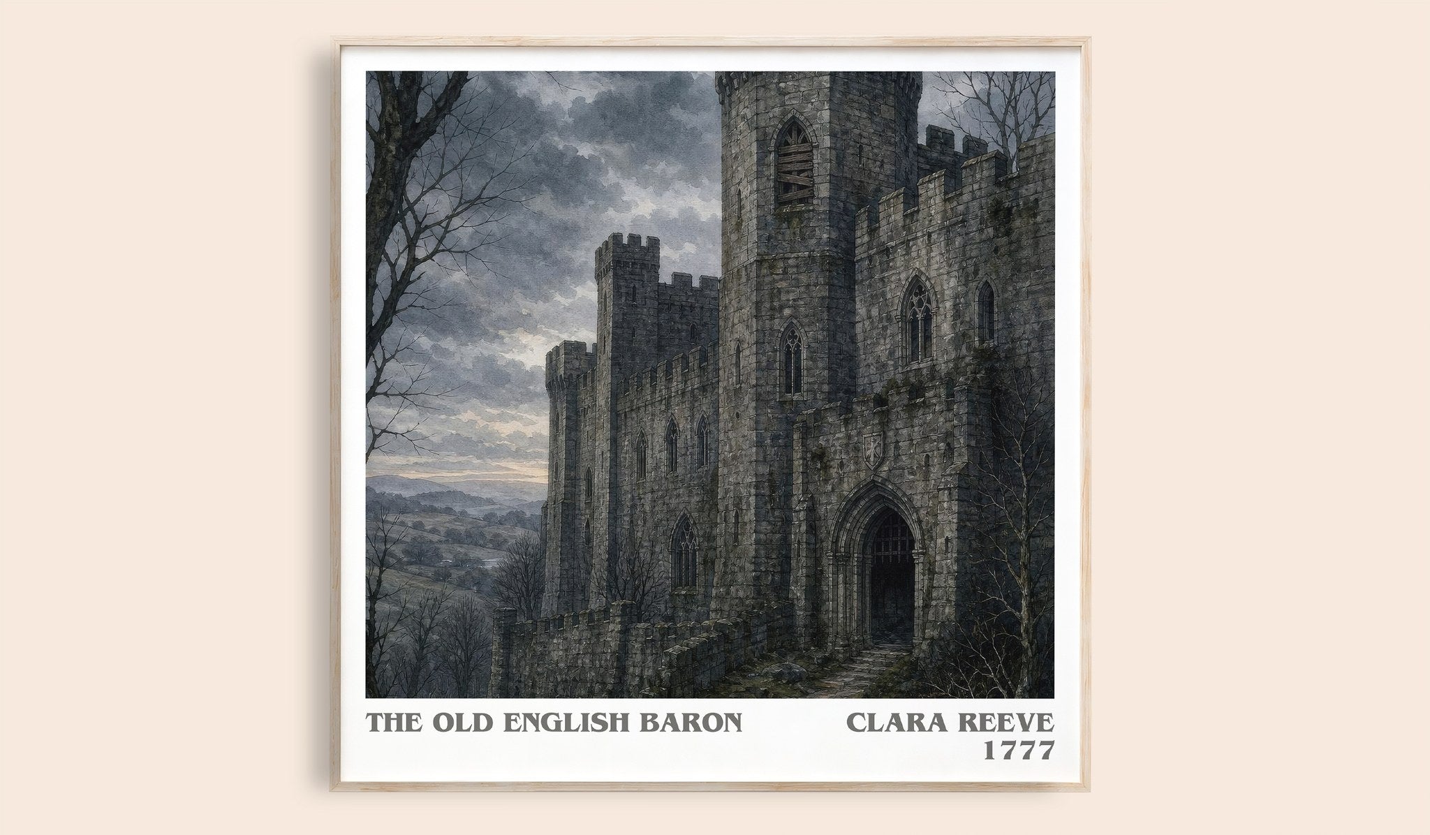 The Old English Baron Literary Art Print by Clara Reeve