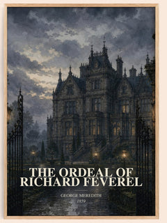 The Ordeal Of Richard Feverel watercolour book poster by George Meredith – framed literary art print