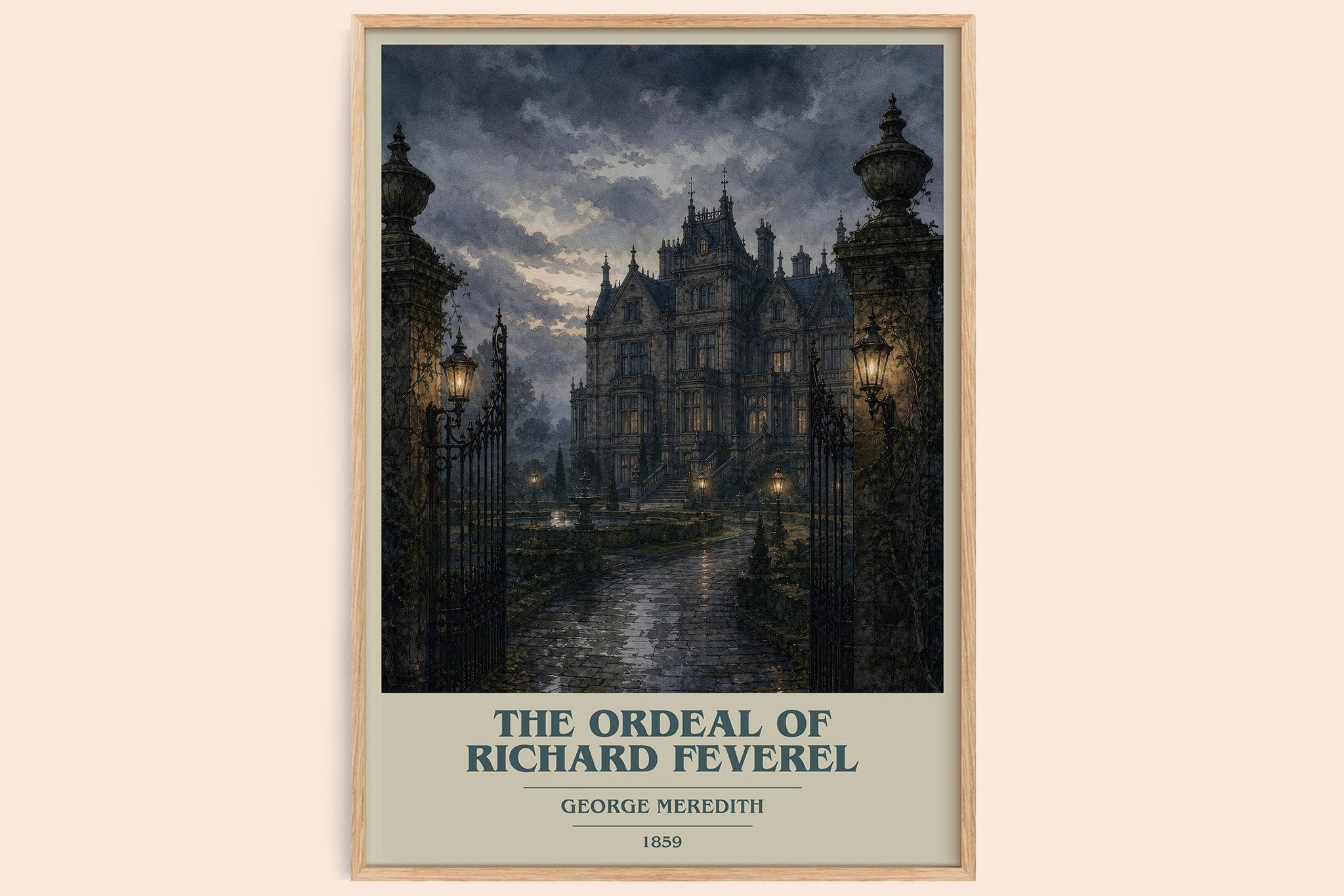 The Ordeal Of Richard Feverel Book Cover Poster by George Meredith