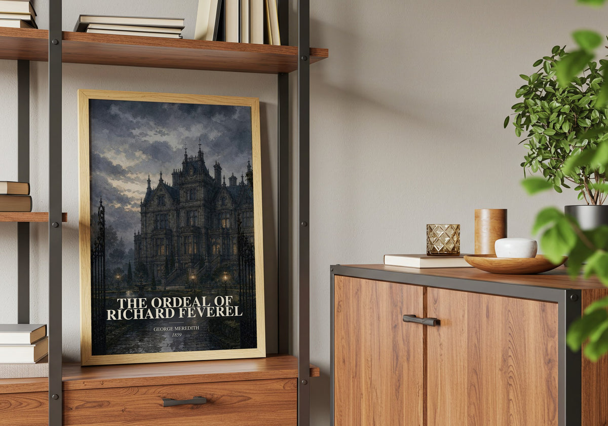 The Ordeal Of Richard Feverel book watercolour illustration paper finish options – matte satin gloss
