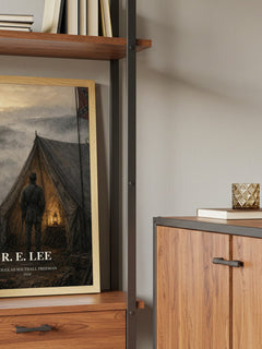 R. E. Lee book watercolour illustration paper finish options – matte satin gloss
