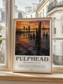 Pulphead Bookish Wall Art by John Jeremiah Sullivan – framed print by a bright window