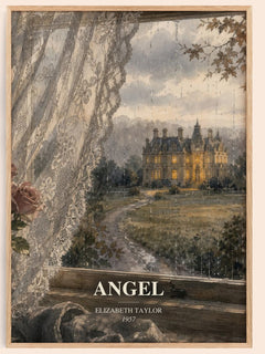 Angel watercolour book poster by Elizabeth Taylor – framed literary art print