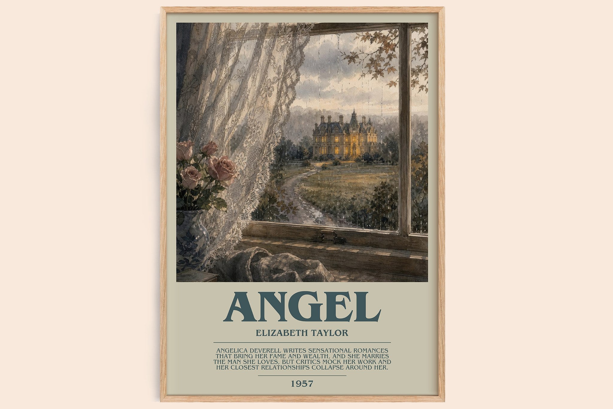 Angel Bookish Wall Art by Elizabeth Taylor