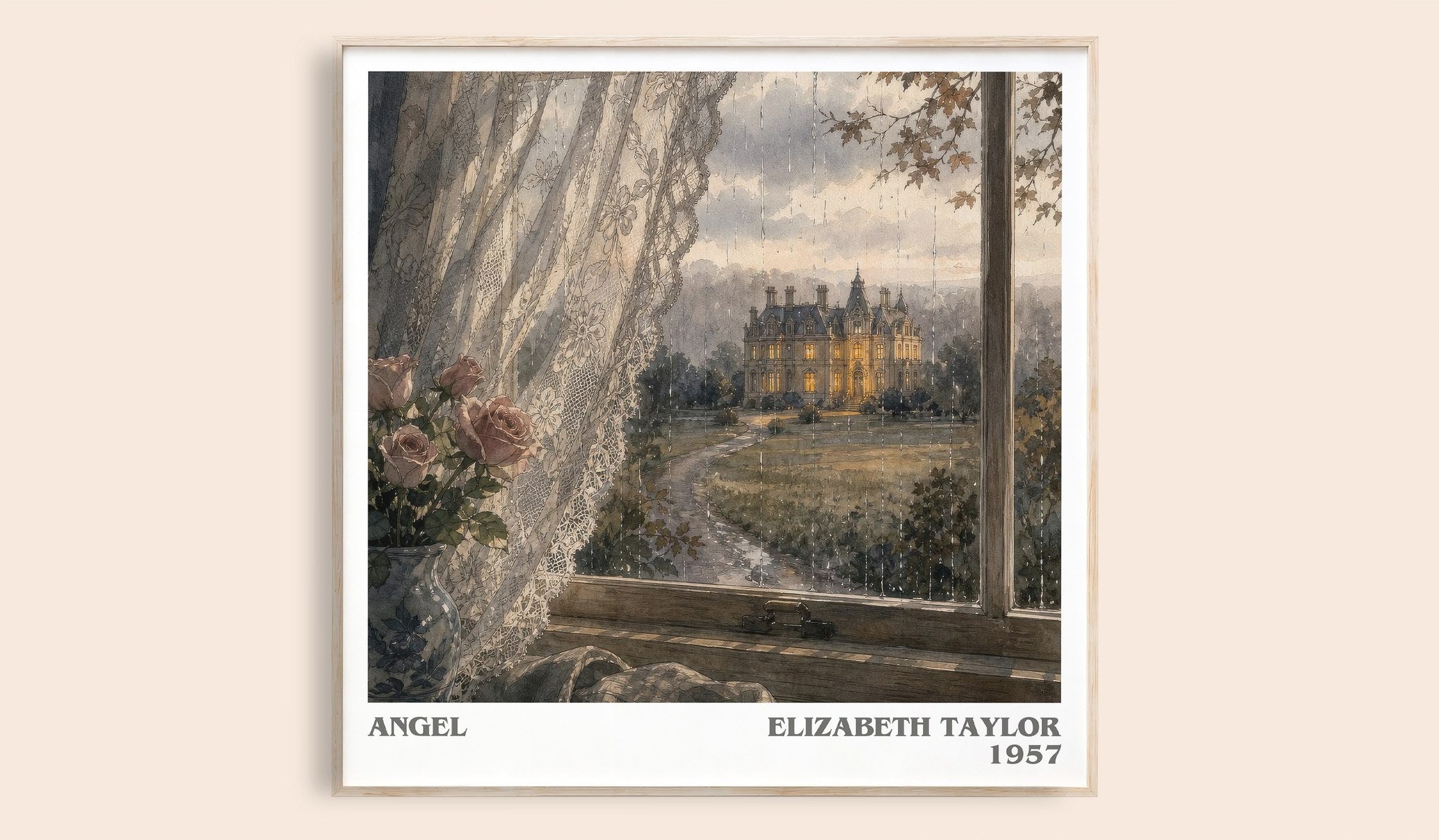 Angel Literary Art Print by Elizabeth Taylor