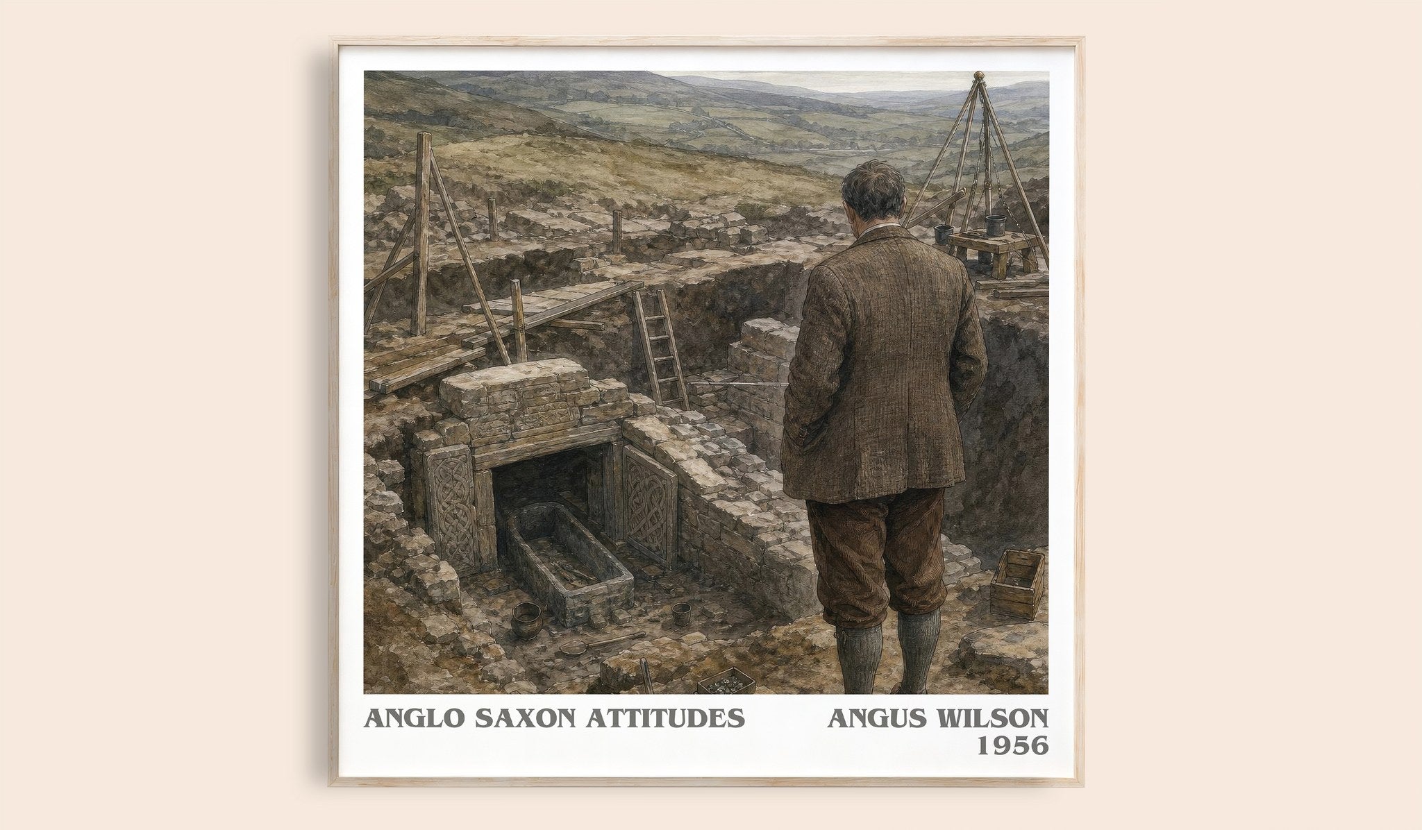 Anglo Saxon Attitudes Literary Art Print by Angus Wilson