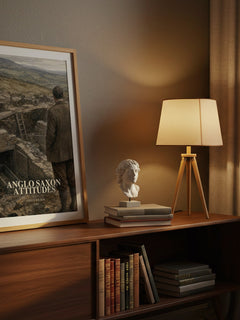 Anglo Saxon Attitudes watercolour print on bookshelf – Angus Wilson fan gift
