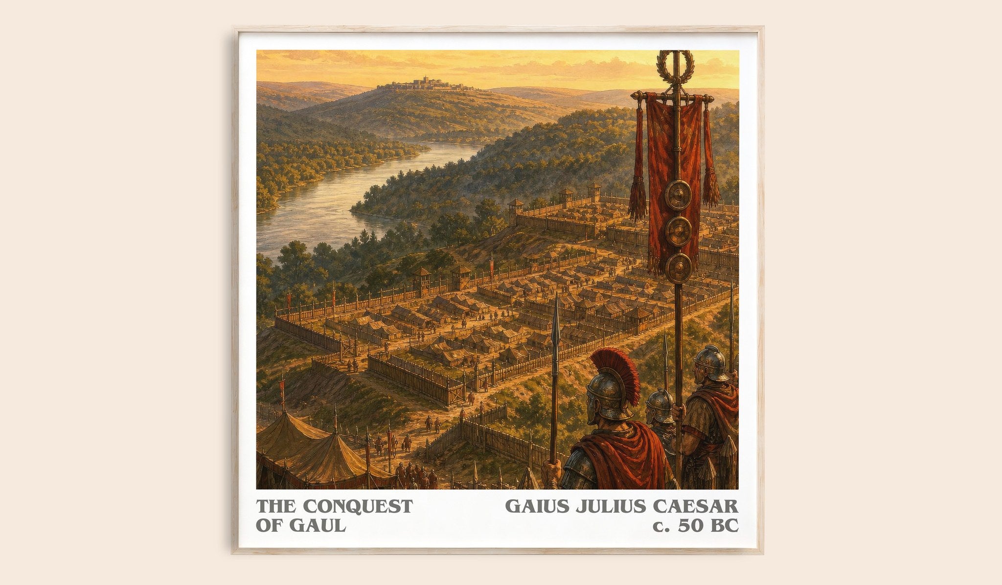 The Conquest Of Gaul Literary Art Print by Gaius Julius Caesar
