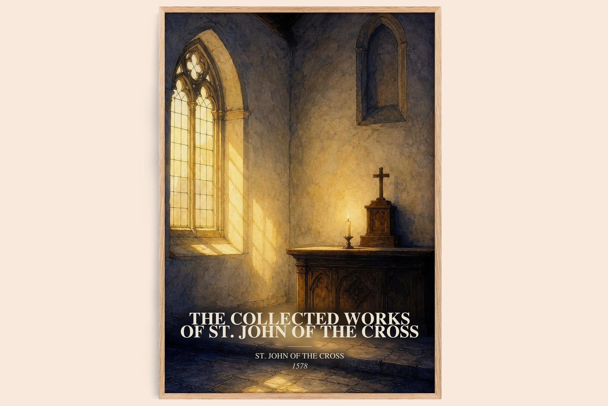 The Collected Works of St. John of the Cross Book Watercolour Illustration by St. John of the Cross