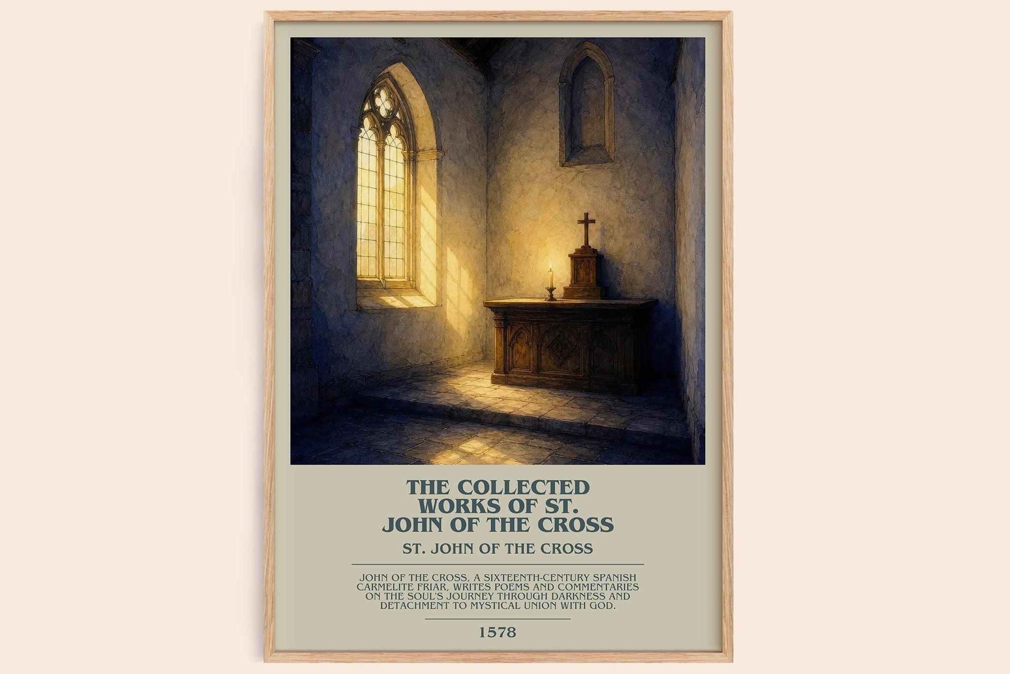 Collected Works of St. John of the Cross Bookish Wall Art by S. Cross