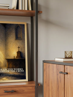 The Collected Works of St. John of the Cross book watercolour illustration paper finish options – matte satin gloss