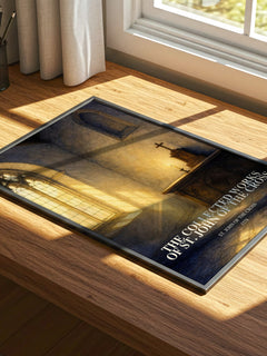 The Collected Works of St. John of the Cross watercolour book poster framed on wall – poetry wall art
