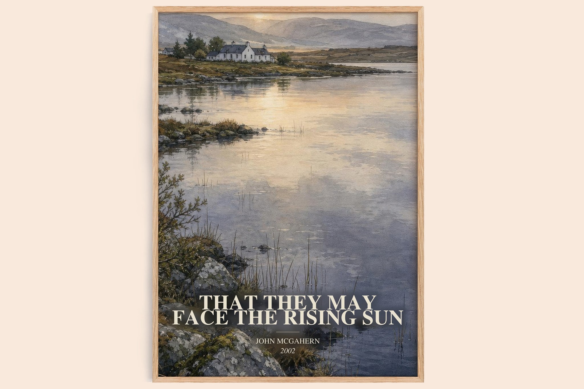 That They May Face the Rising Sun Book Watercolour Illustration by John McGahern