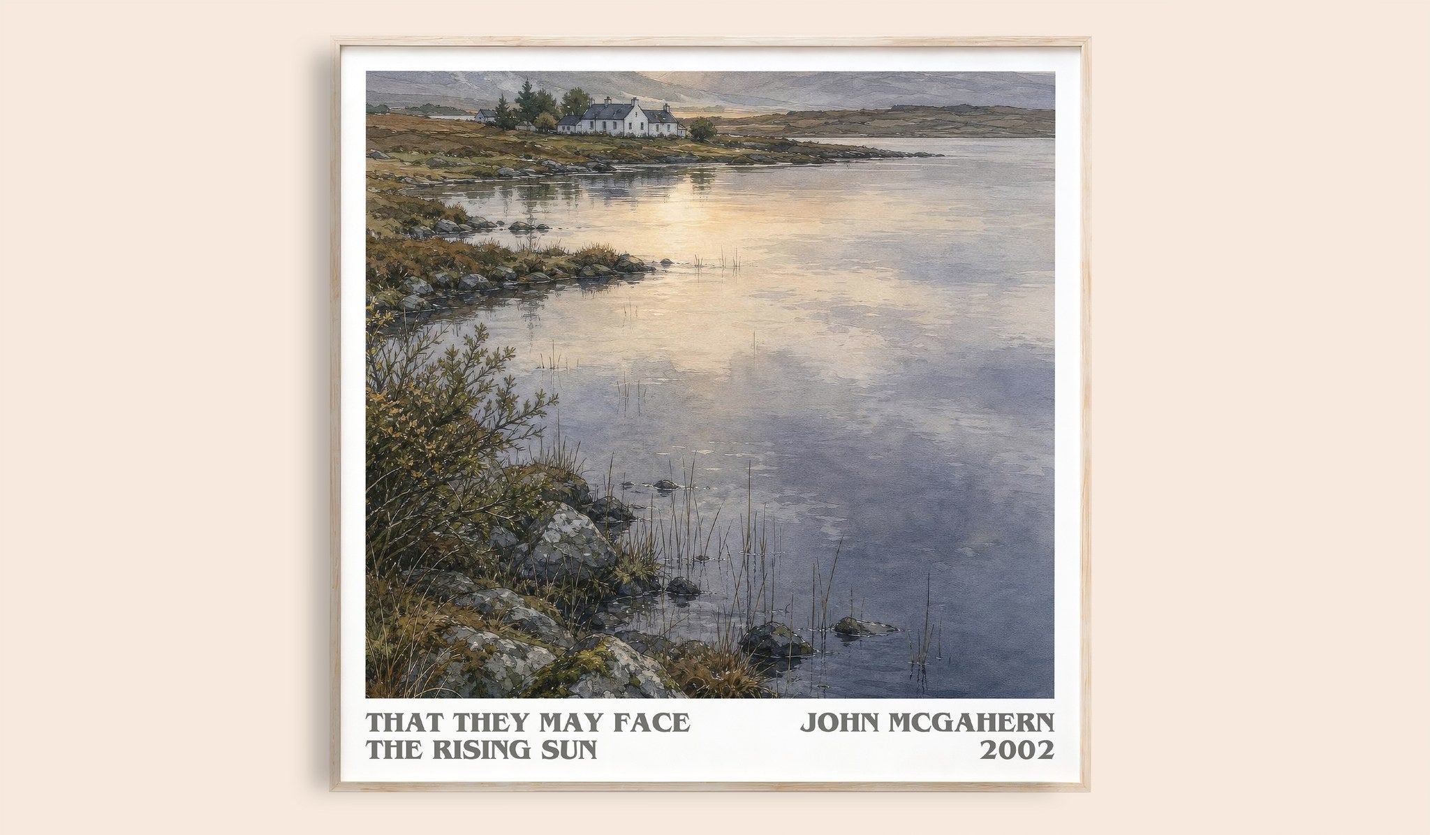 That They May Face the Rising Sun Literary Art Print by John McGahern
