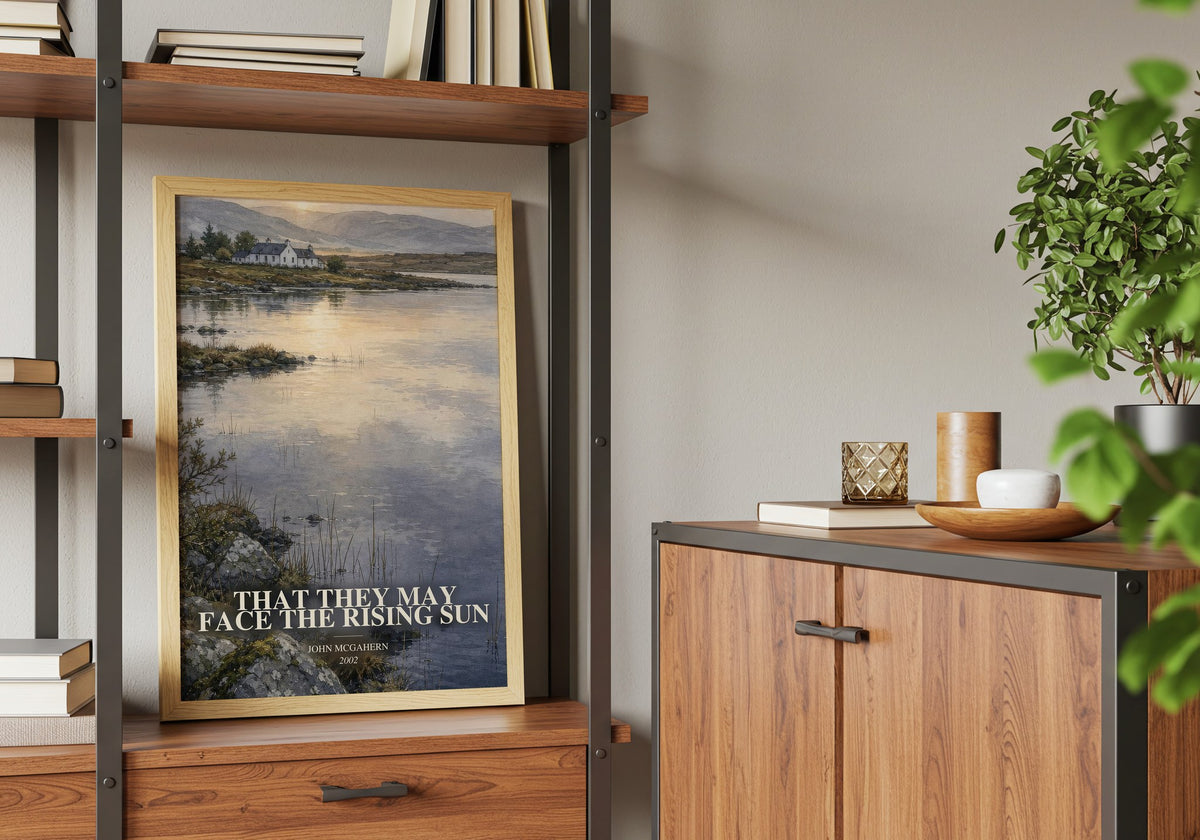 That They May Face the Rising Sun book watercolour illustration paper finish options – matte satin gloss