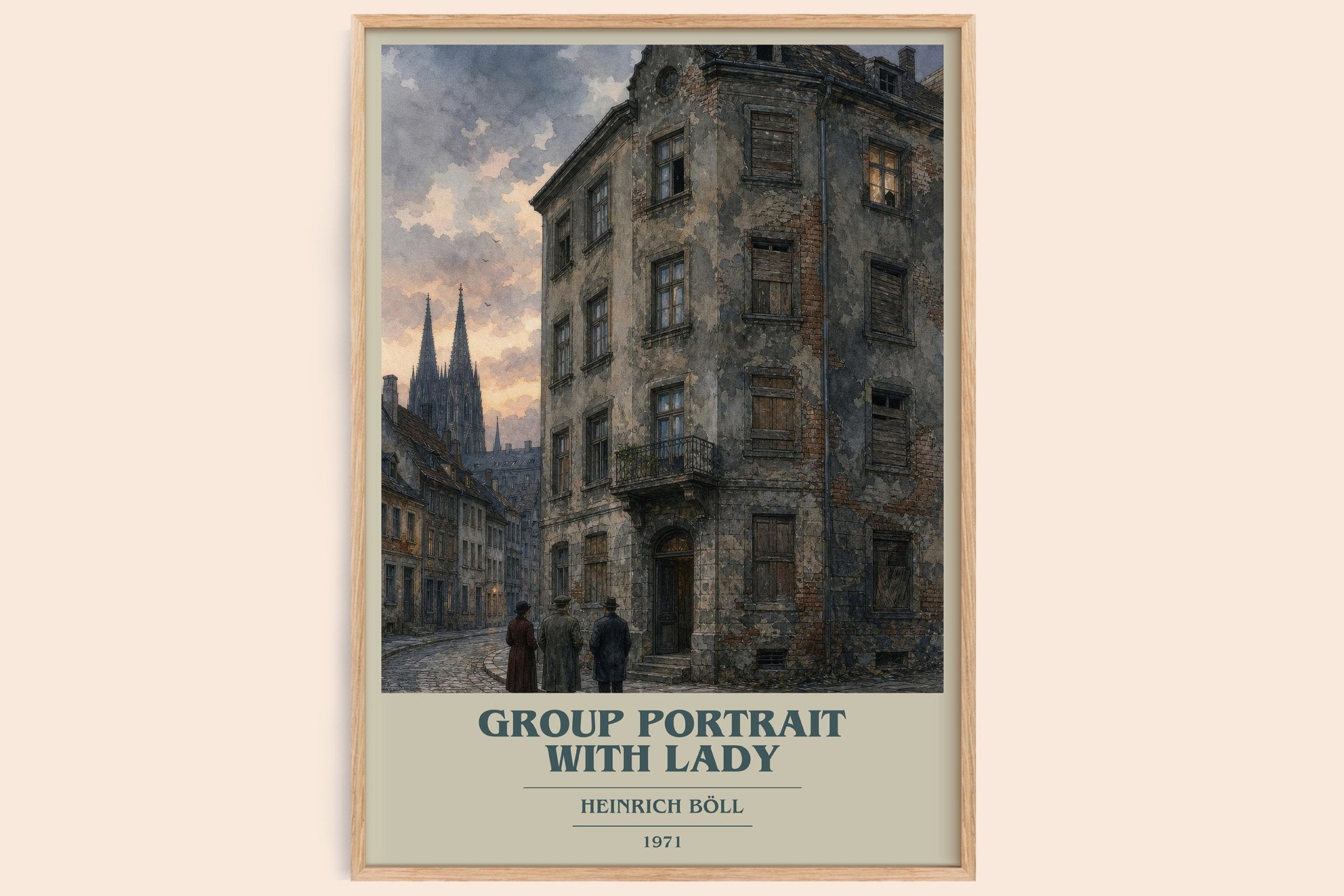 Group Portrait with Lady Book Cover Poster by Heinrich Böll
