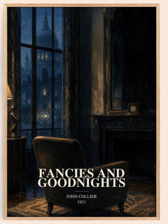 Fancies And Goodnights watercolour book poster by John Collier – framed literary art print
