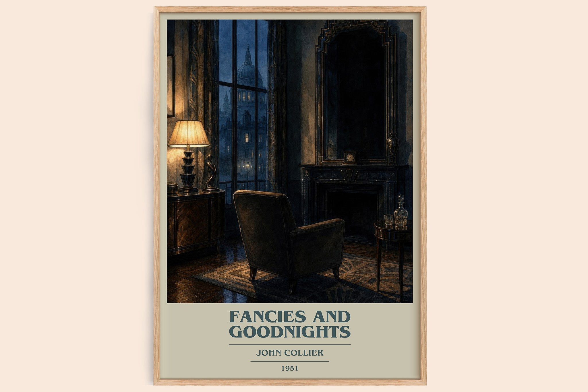 Fancies And Goodnights Book Cover Poster by John Collier
