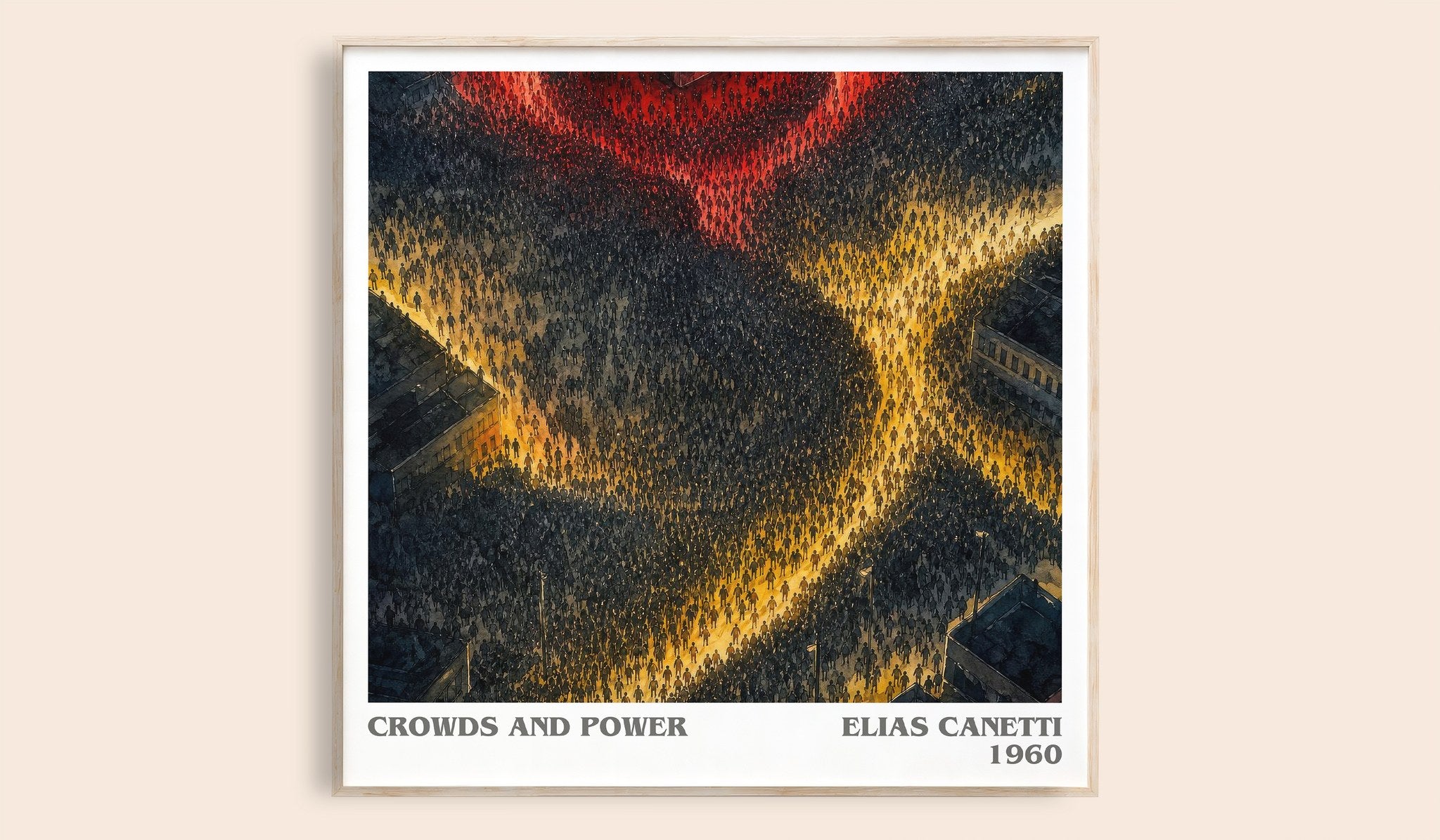 Crowds And Power Literary Art Print by Elias Canetti