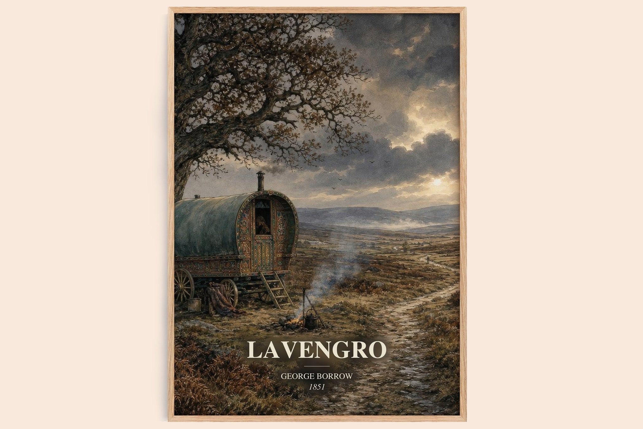 Lavengro Book Watercolour Illustration by George Borrow