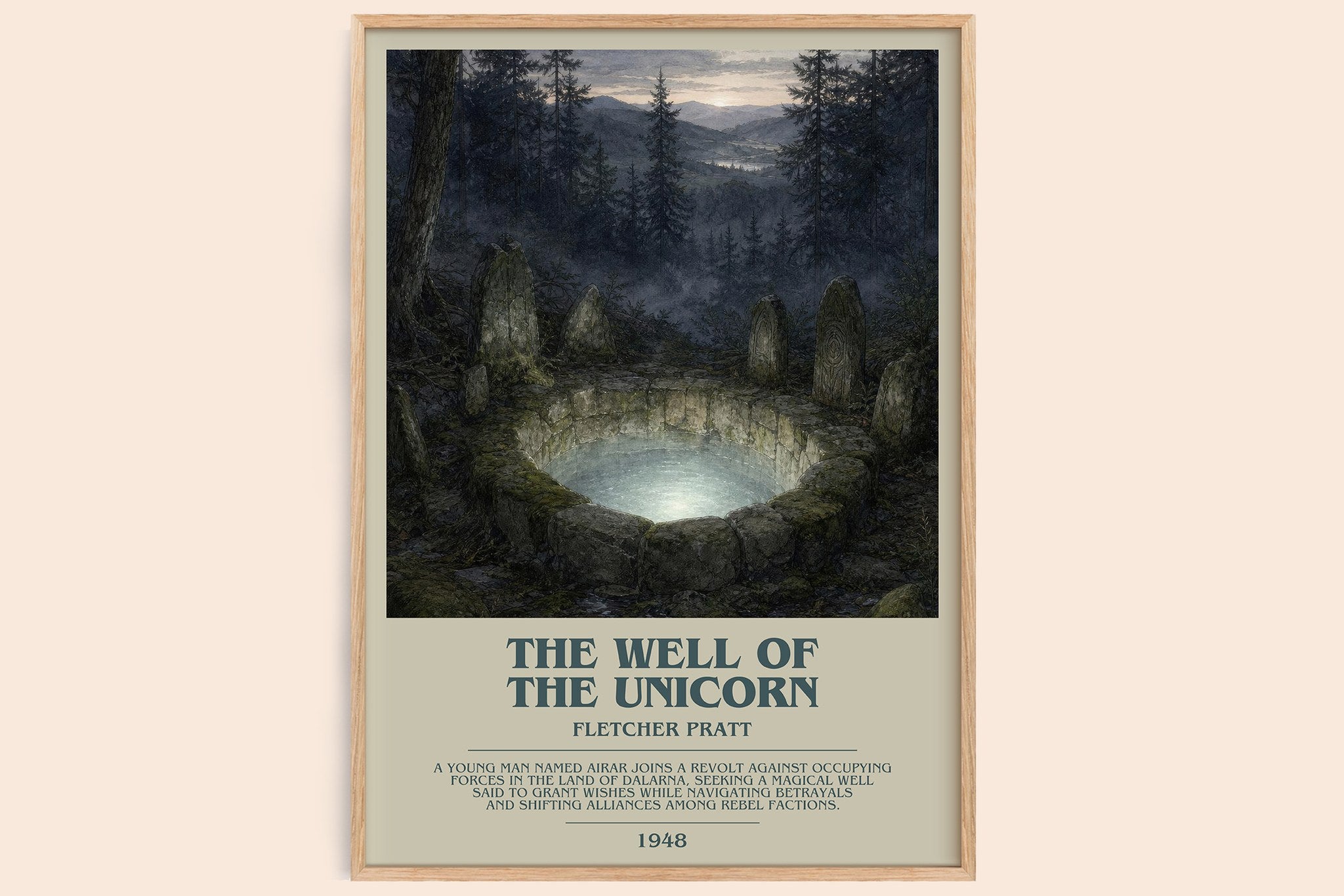 The Well Of The Unicorn Bookish Wall Art by Fletcher Pratt