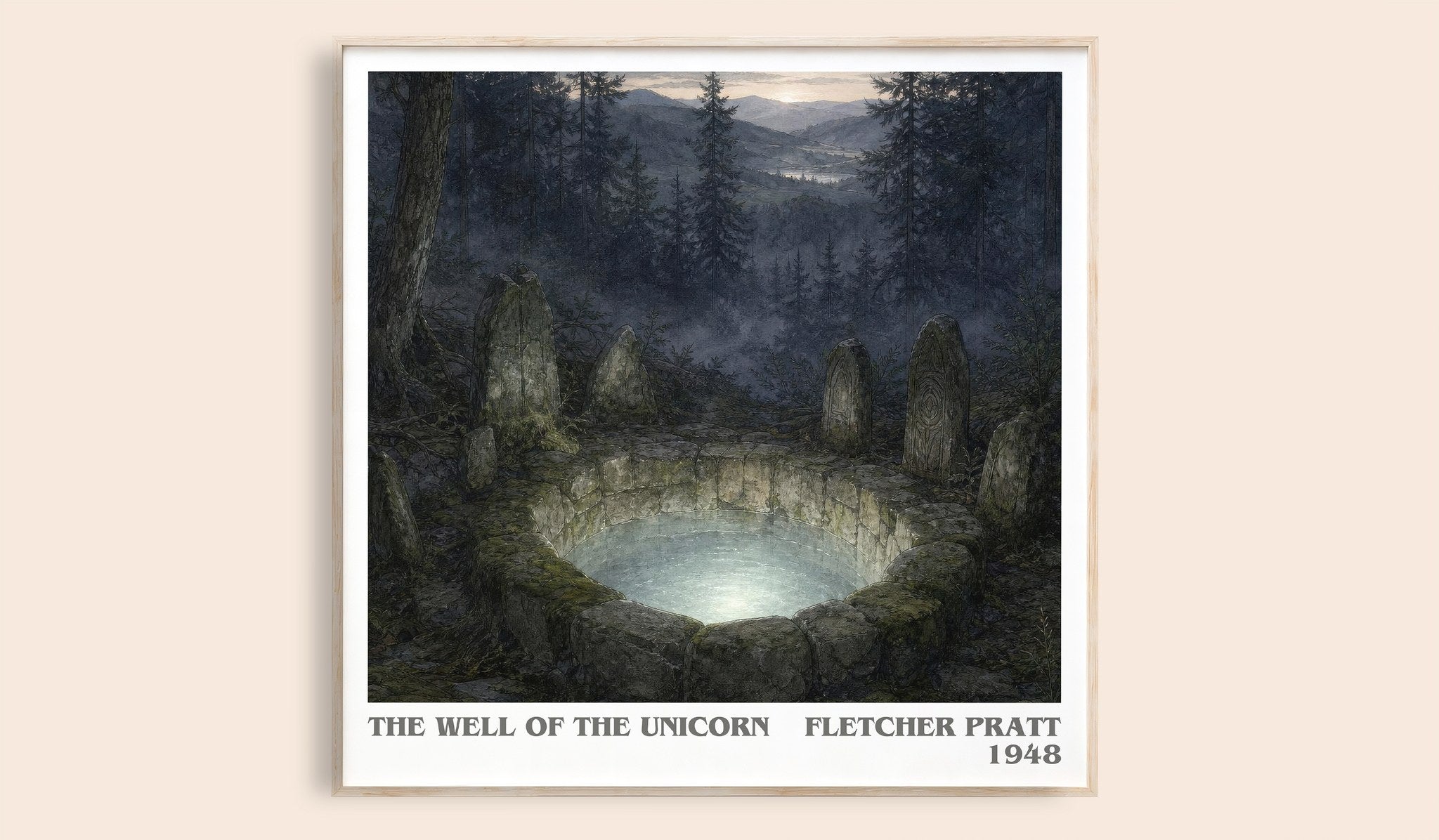 The Well Of The Unicorn Literary Art Print by Fletcher Pratt