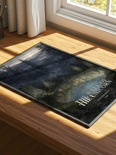 The Well Of The Unicorn watercolour book poster framed on wall – fantasy wall art