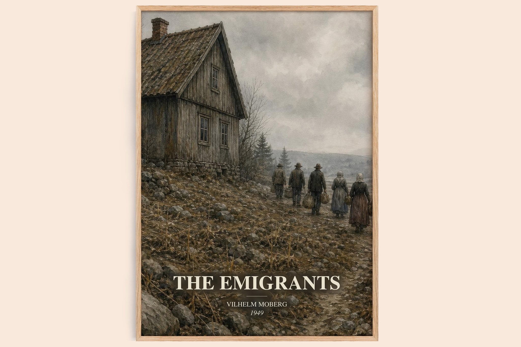 The Emigrants Book Watercolour Illustration by Vilhelm Moberg