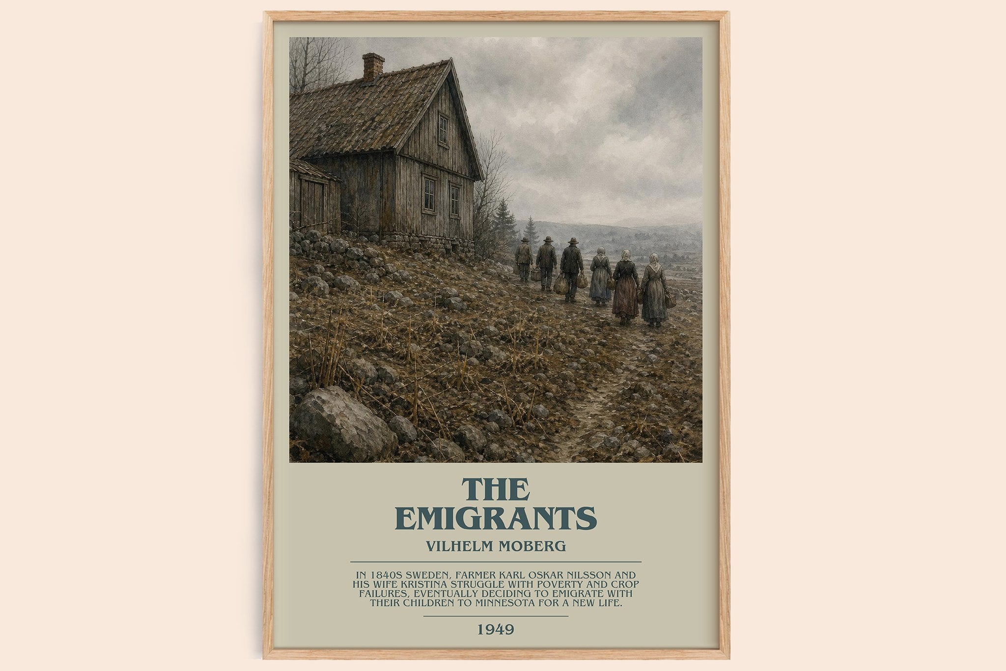 The Emigrants Bookish Wall Art by Vilhelm Moberg