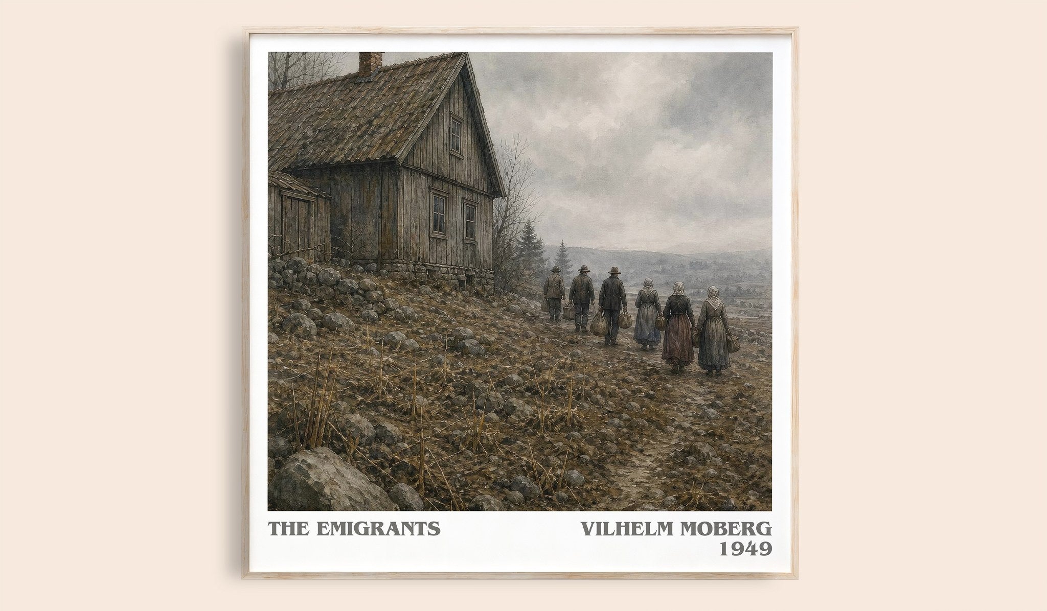 The Emigrants Literary Art Print by Vilhelm Moberg