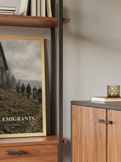 The Emigrants book watercolour illustration paper finish options – matte satin gloss