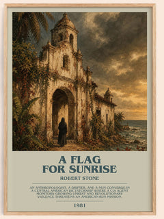 A Flag For Sunrise Bookish Wall Art by Robert Stone – framed poster