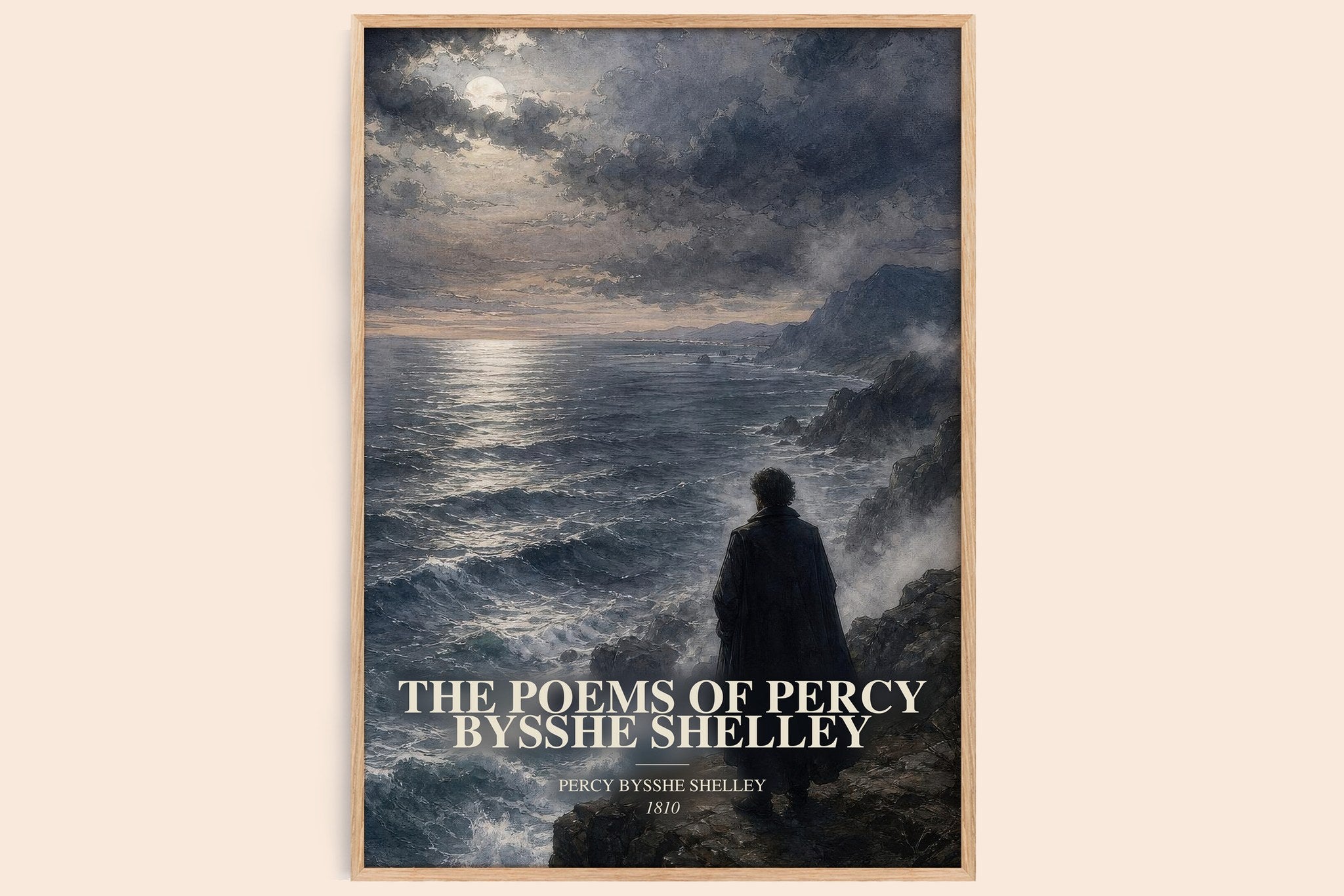 The Poems of Percy Bysshe Shelley Book Watercolour Illustration by Percy Bysshe Shelley