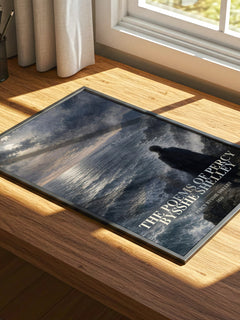 The Poems of Percy Bysshe Shelley watercolour book poster framed on wall – poetry wall art