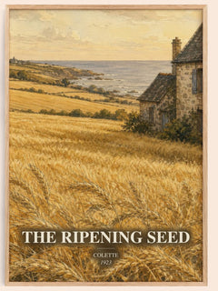 The Ripening Seed watercolour book poster by Colette – framed literary art print