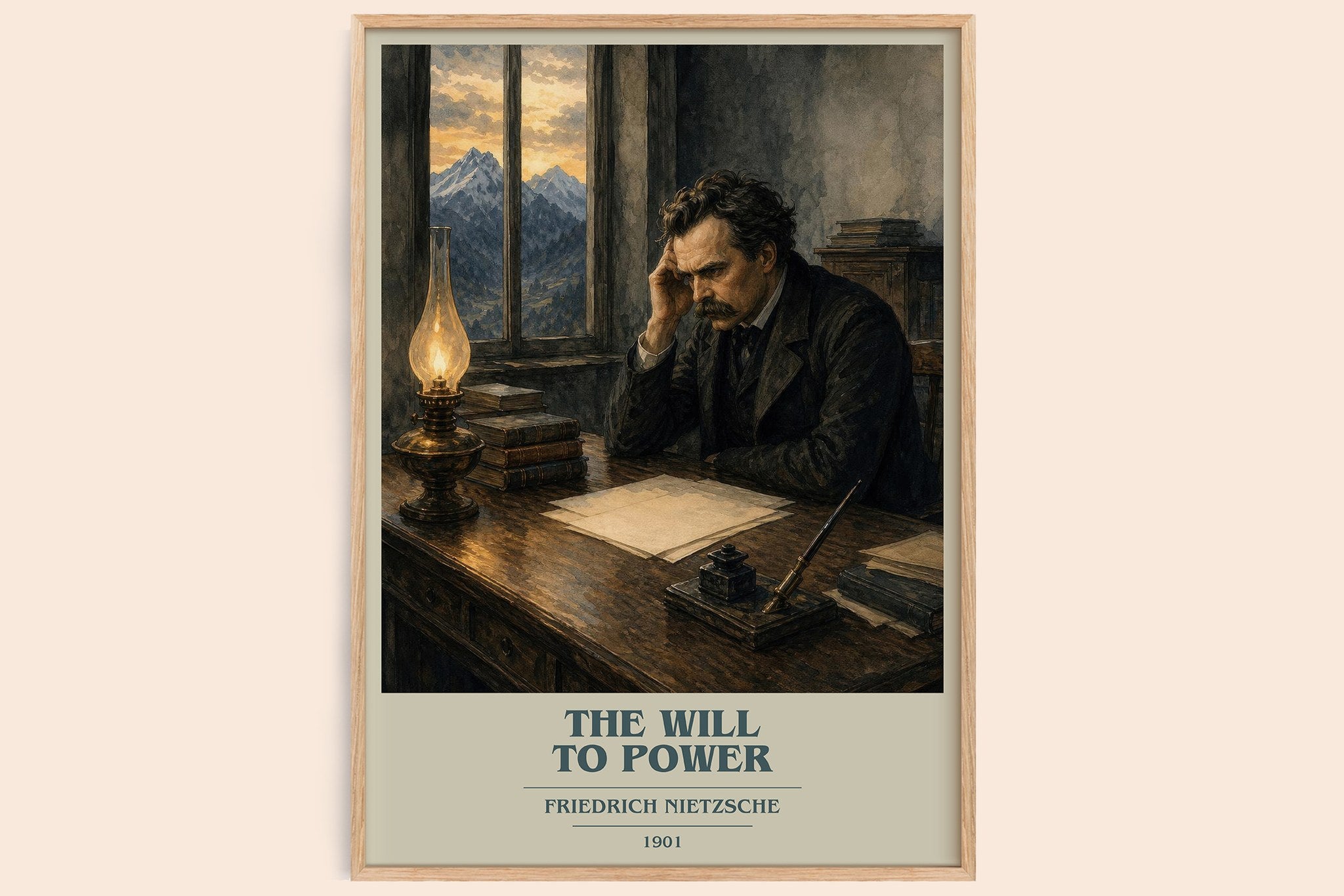 The Will To Power Book Cover Poster by Friedrich Nietzsche