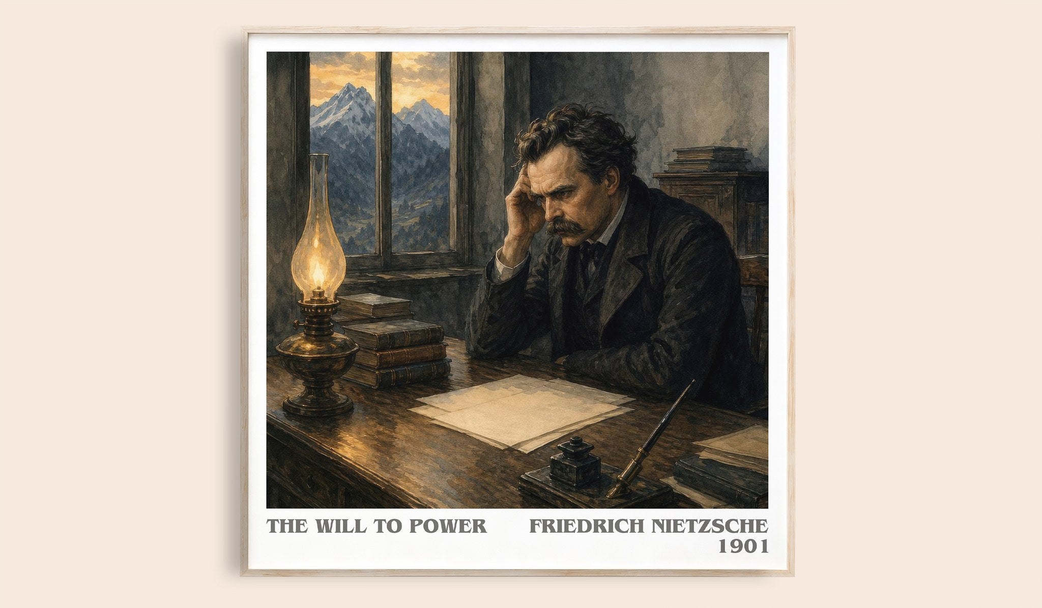 The Will To Power Literary Art Print by Friedrich Nietzsche