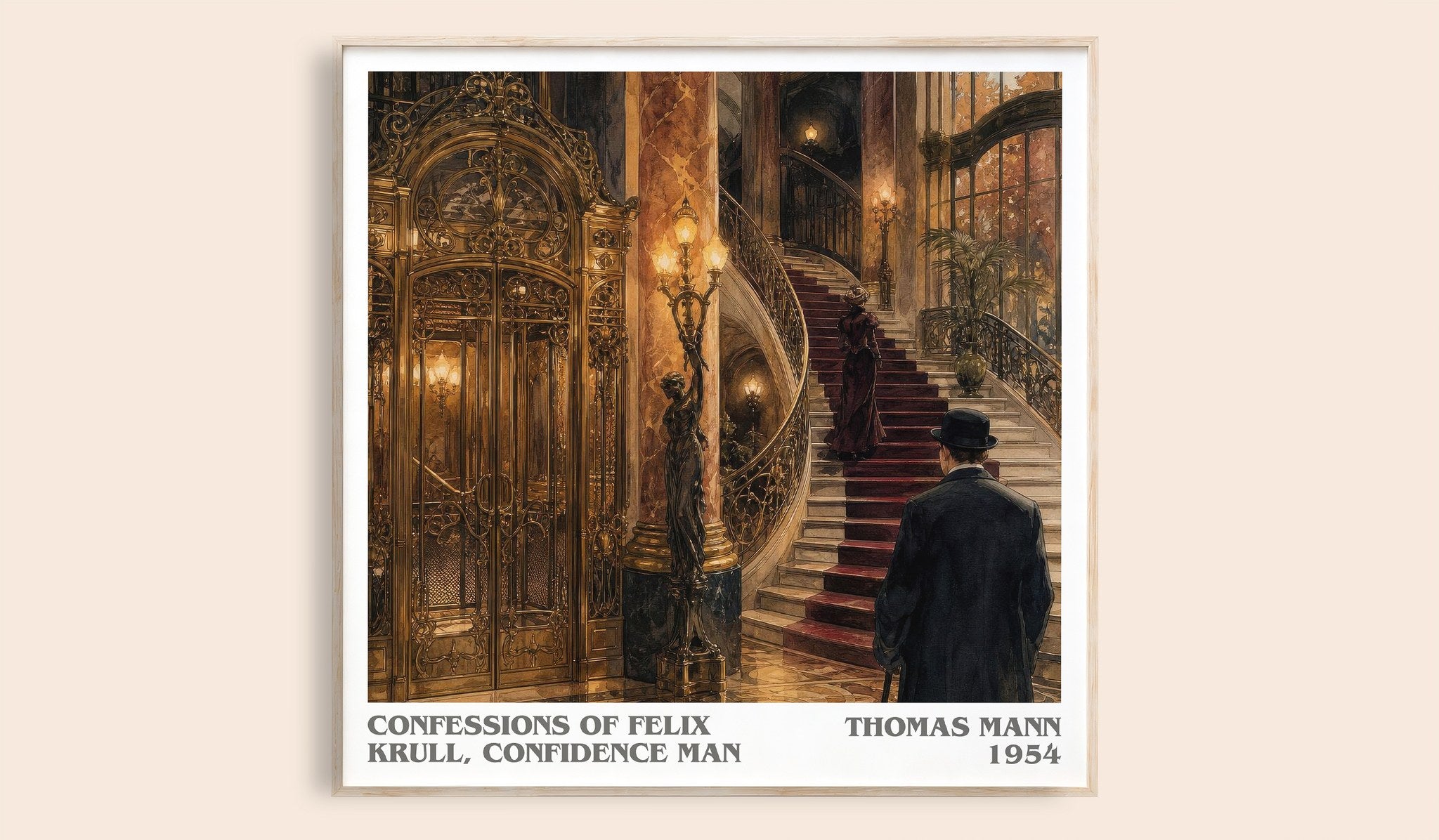 Confessions Of Felix Krull, Confidence Man Literary Art Print by Thomas Mann