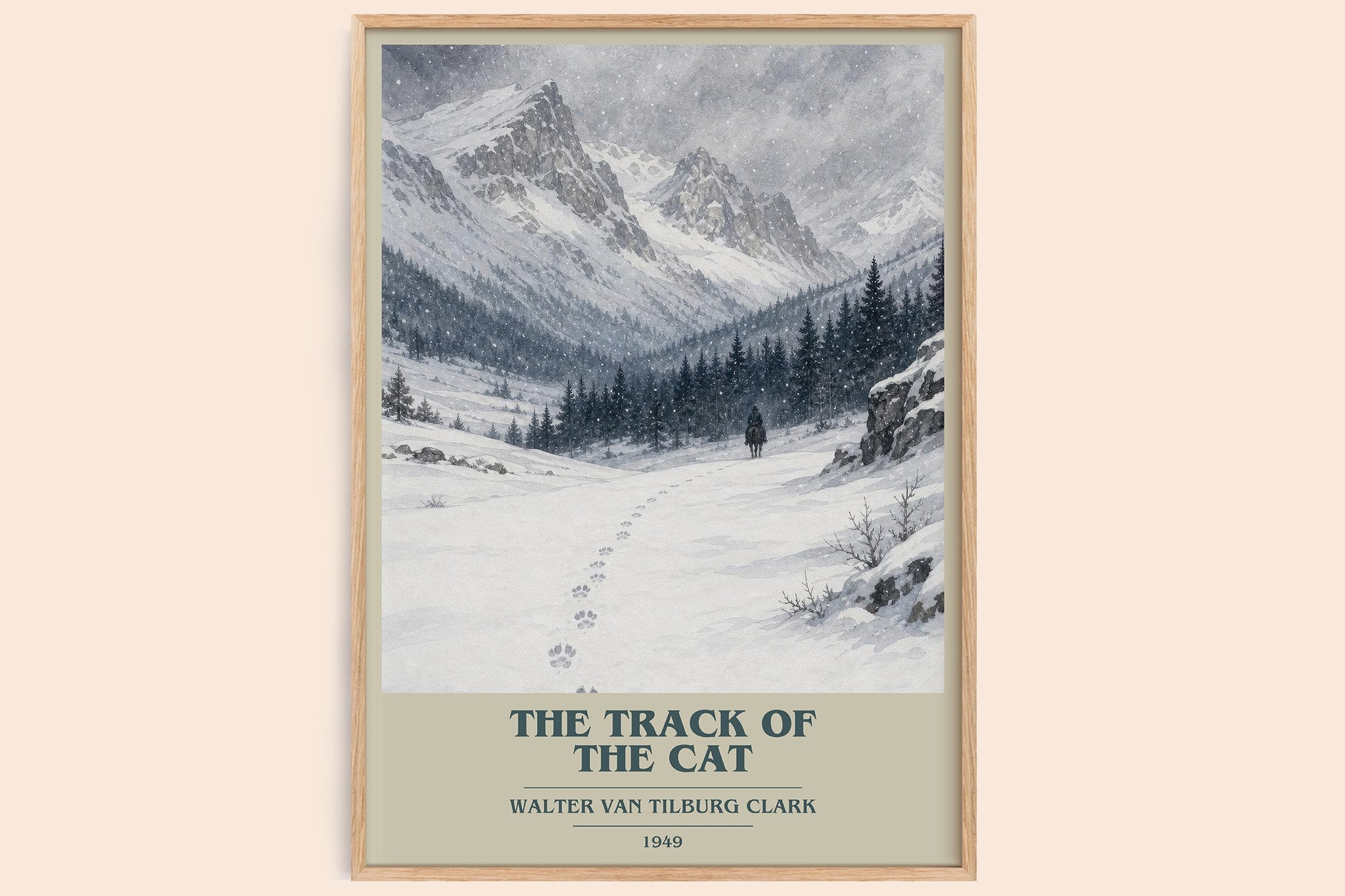 The Track Of The Cat Book Cover Poster by Walter Van Tilburg Clark